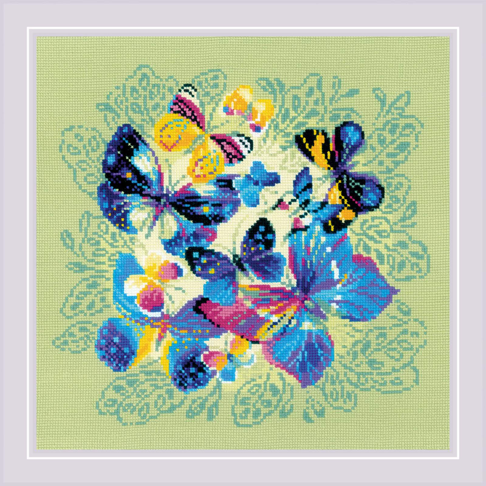 1958 Панно/подушка «Яркие бабочки»