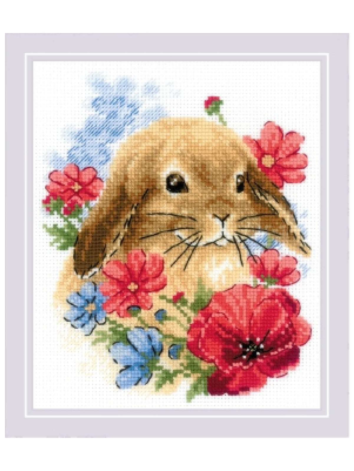 1986 Кролик в цветах